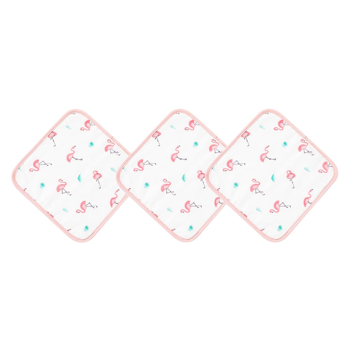 FLAMINGO WASHCLOTH SET