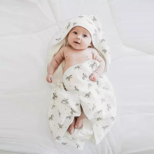 zebra baby towel