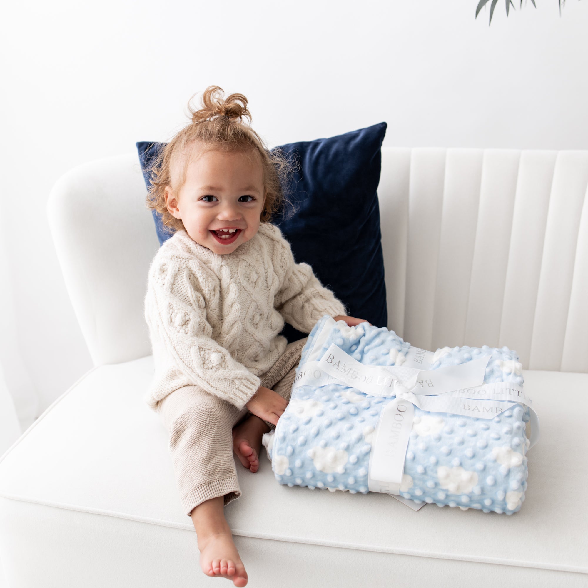 Blue cloud online blanket