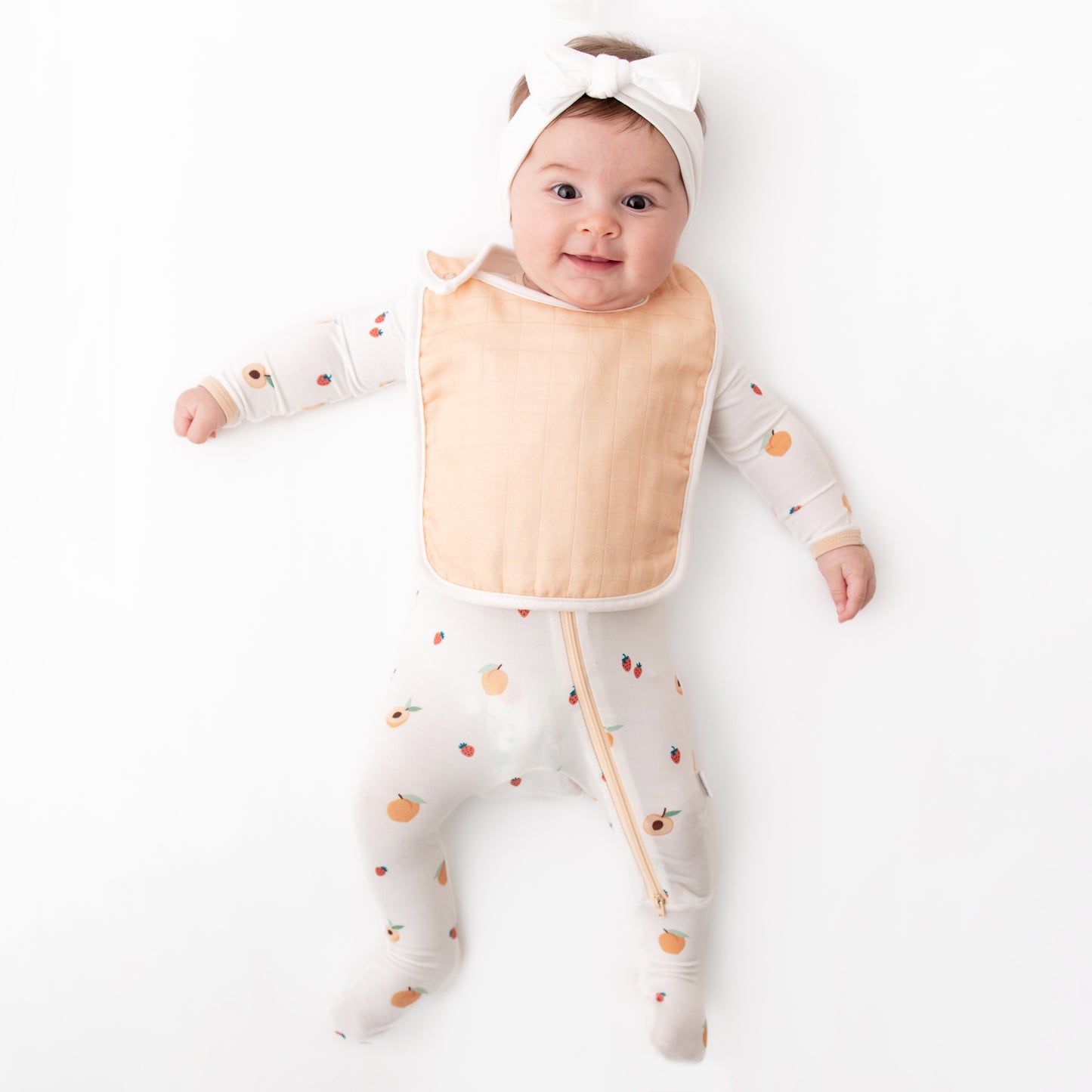 Peach Bib Set