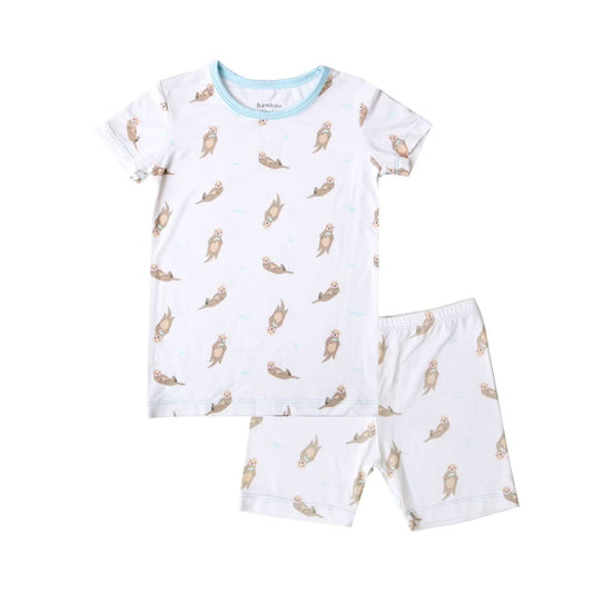 Otter Short Sleeve Pajama Set