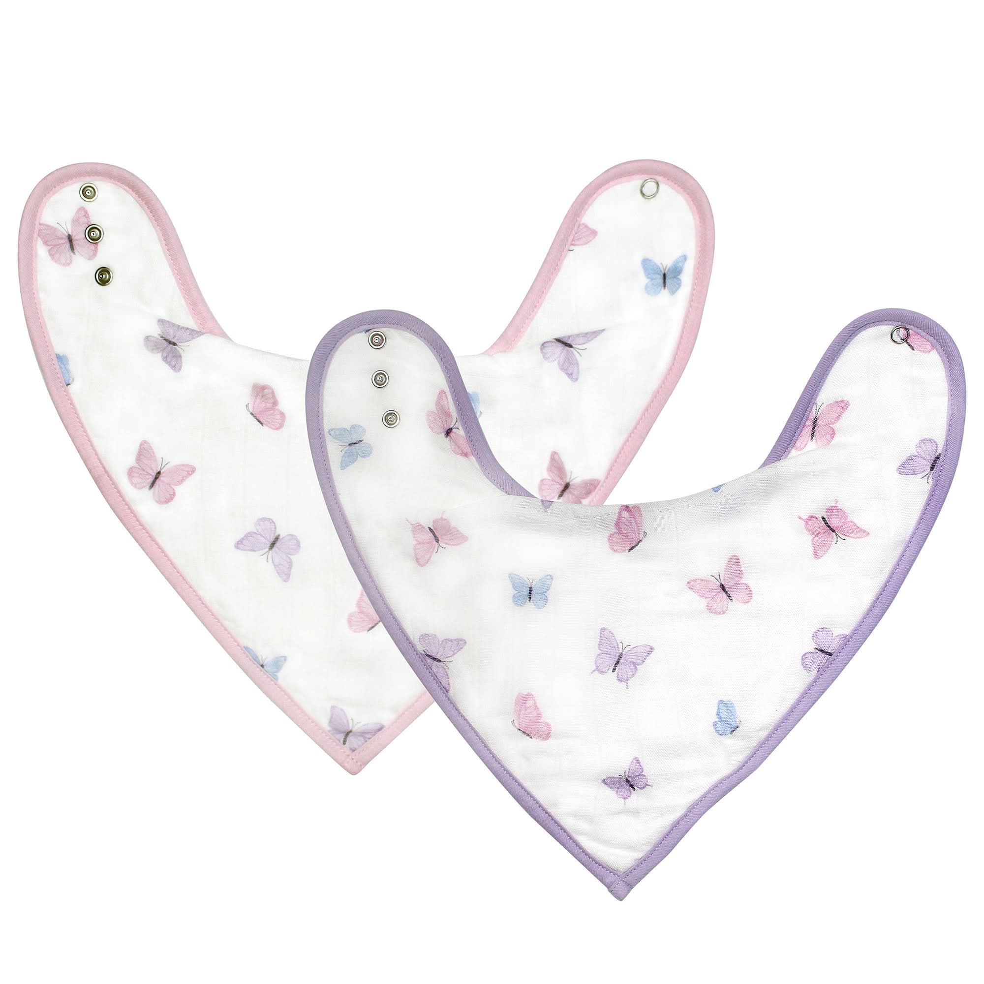 Bamboo Ruffle Bib Bandana Baby Bibs, Drooling, Teething, Butterfly, Bamboo Muslin ...