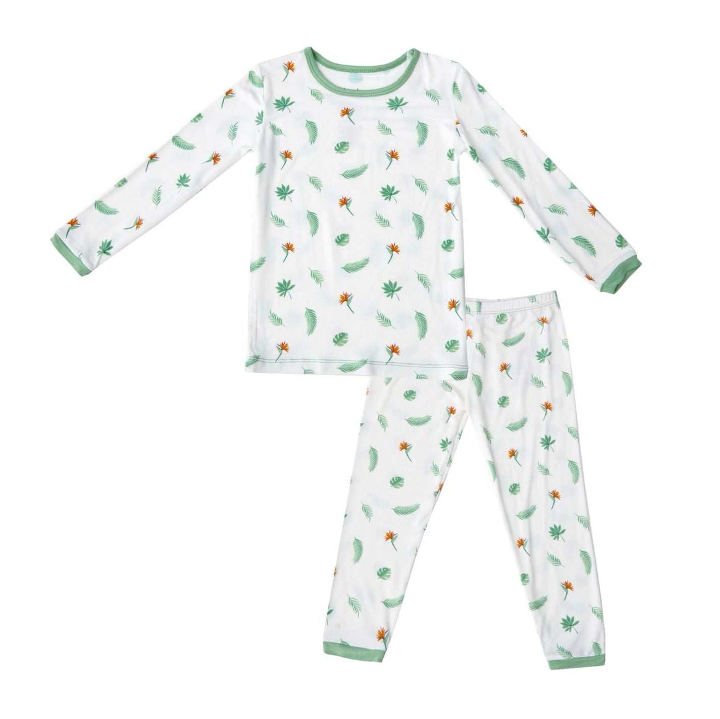 Bamboo Two Piece Short Sleeve Pajamas - Wings of Paradise Butterflies