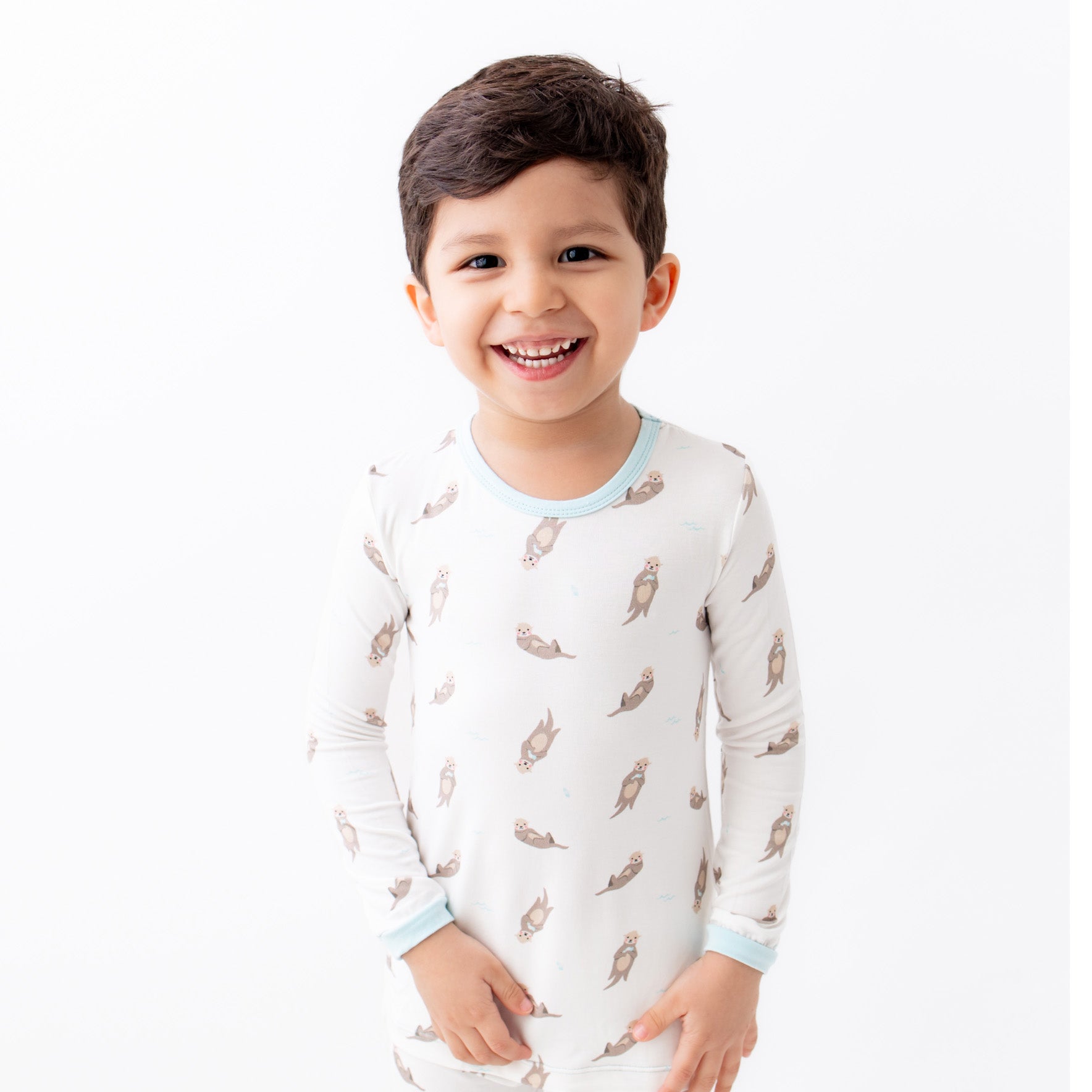 Otter Pajama Set Bamboo Little