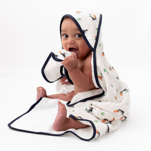 Toucan Hooded Towel Set