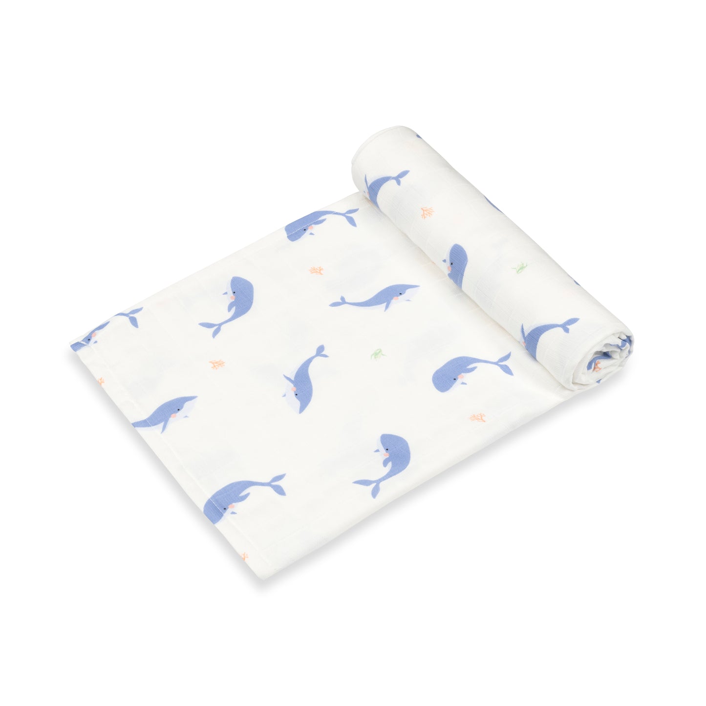 whale baby swaddle