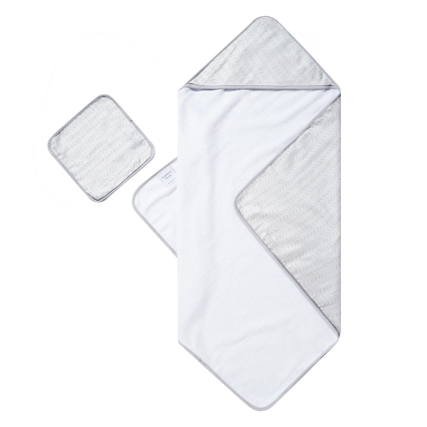 Gray Dash Hooded Towel Set