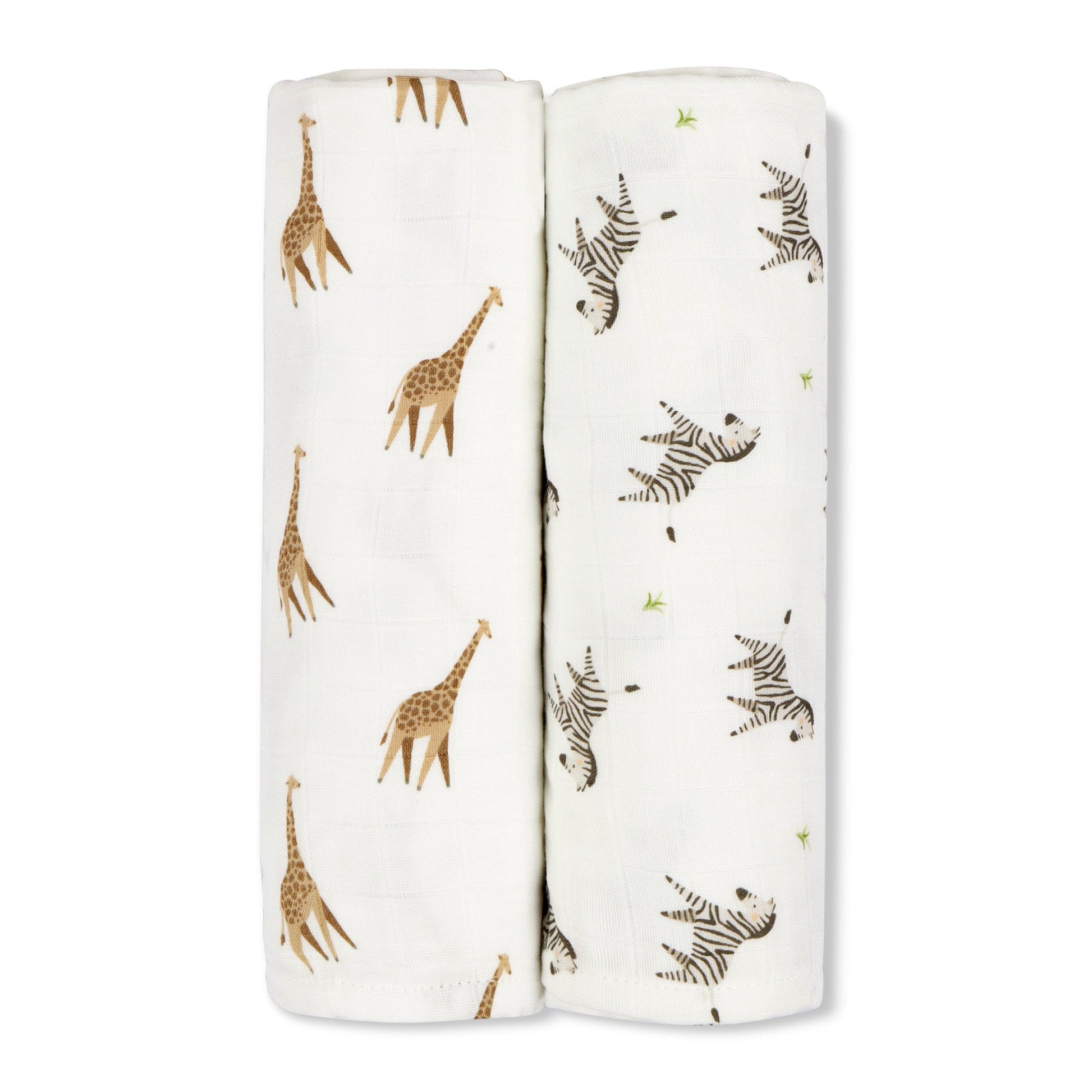 Inyahome Zebra Design Set of 1/2/4 Bamboo Bathroom Bath Towels