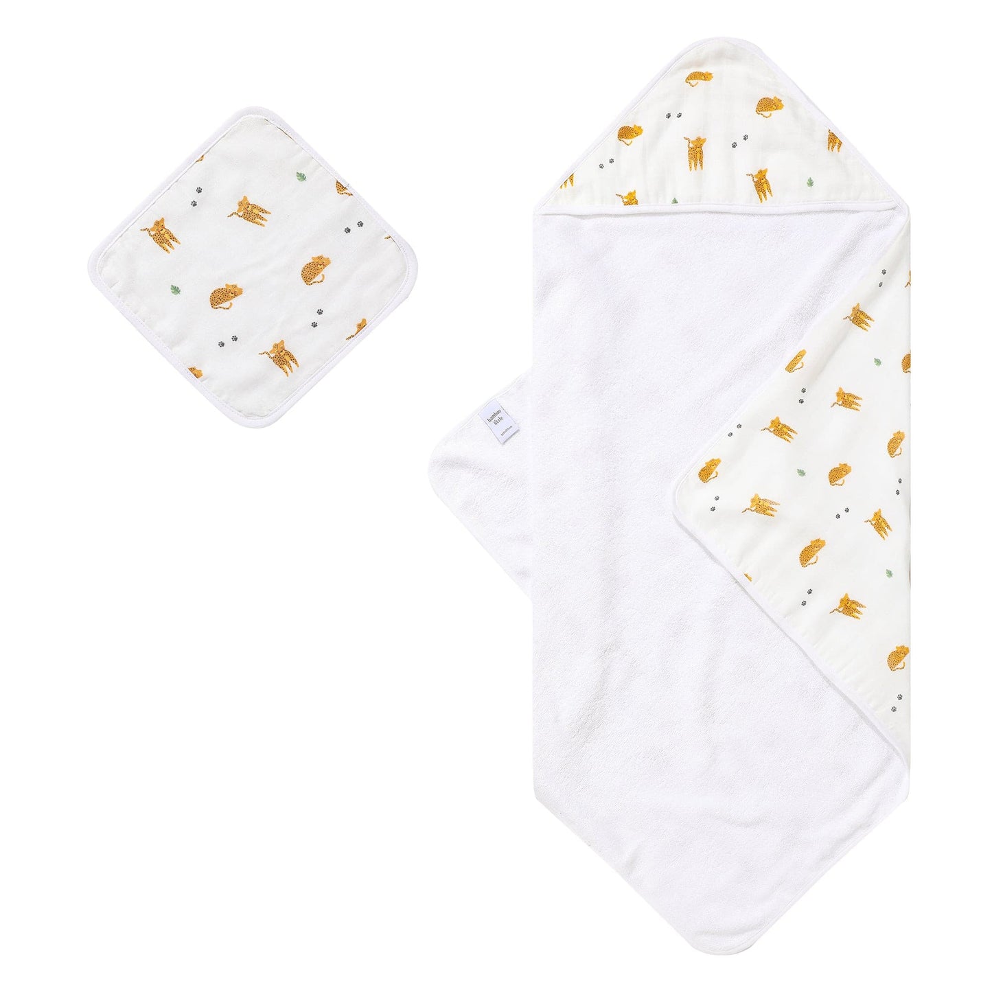Cheetah Hooded Towel Set