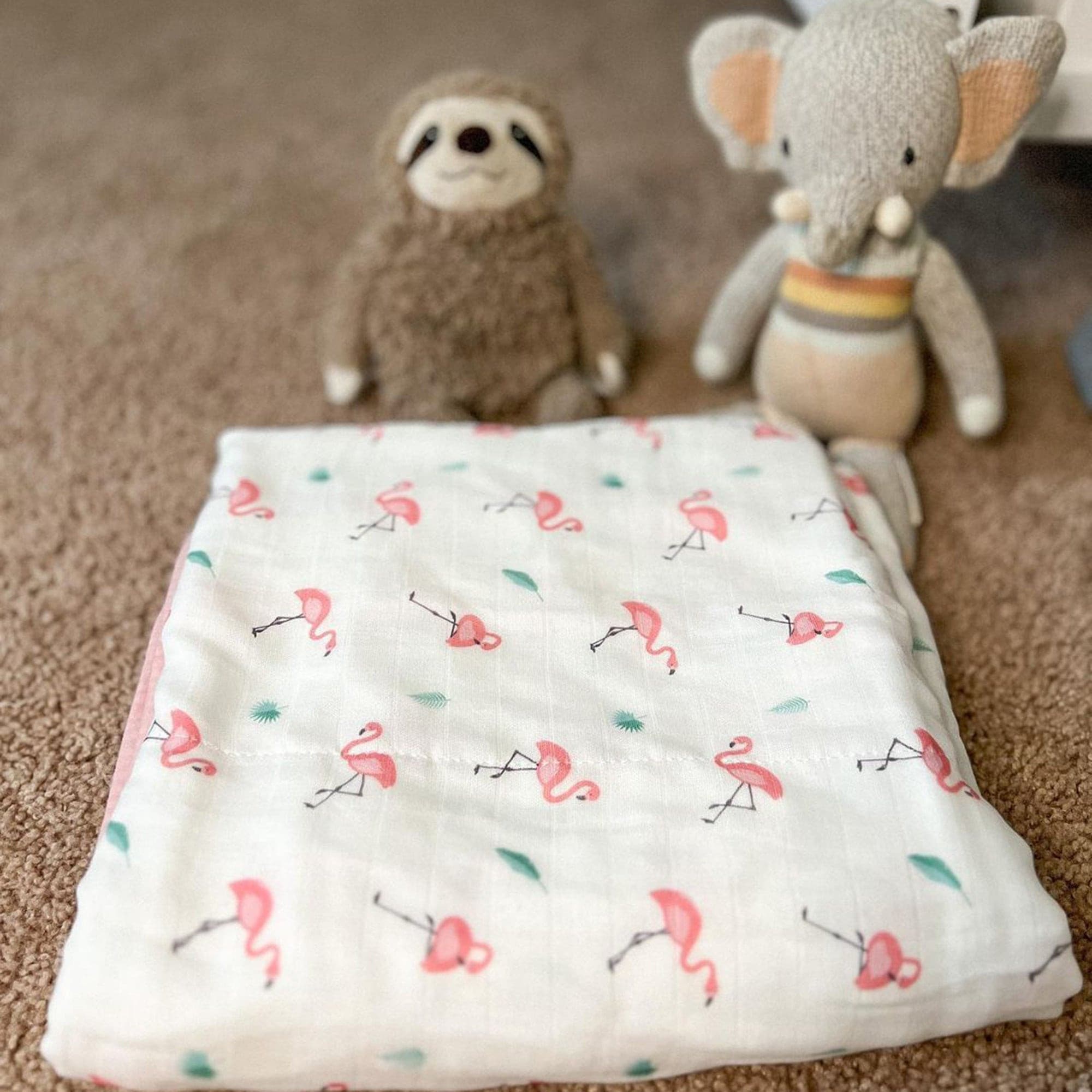 Soft flamingo online blanket